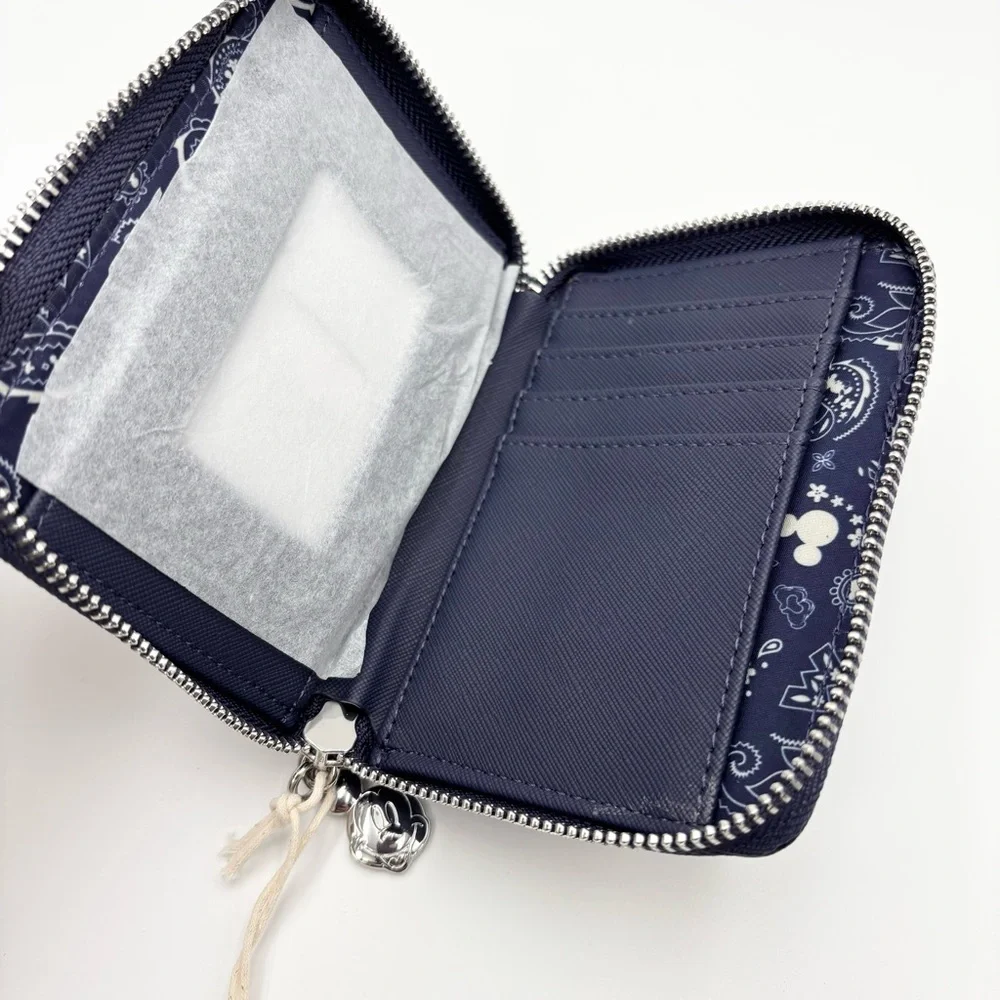 Loungefly Disney Navy Paisley Mickey Mouse
Zip-Around Wallet - Picture 5 of 9